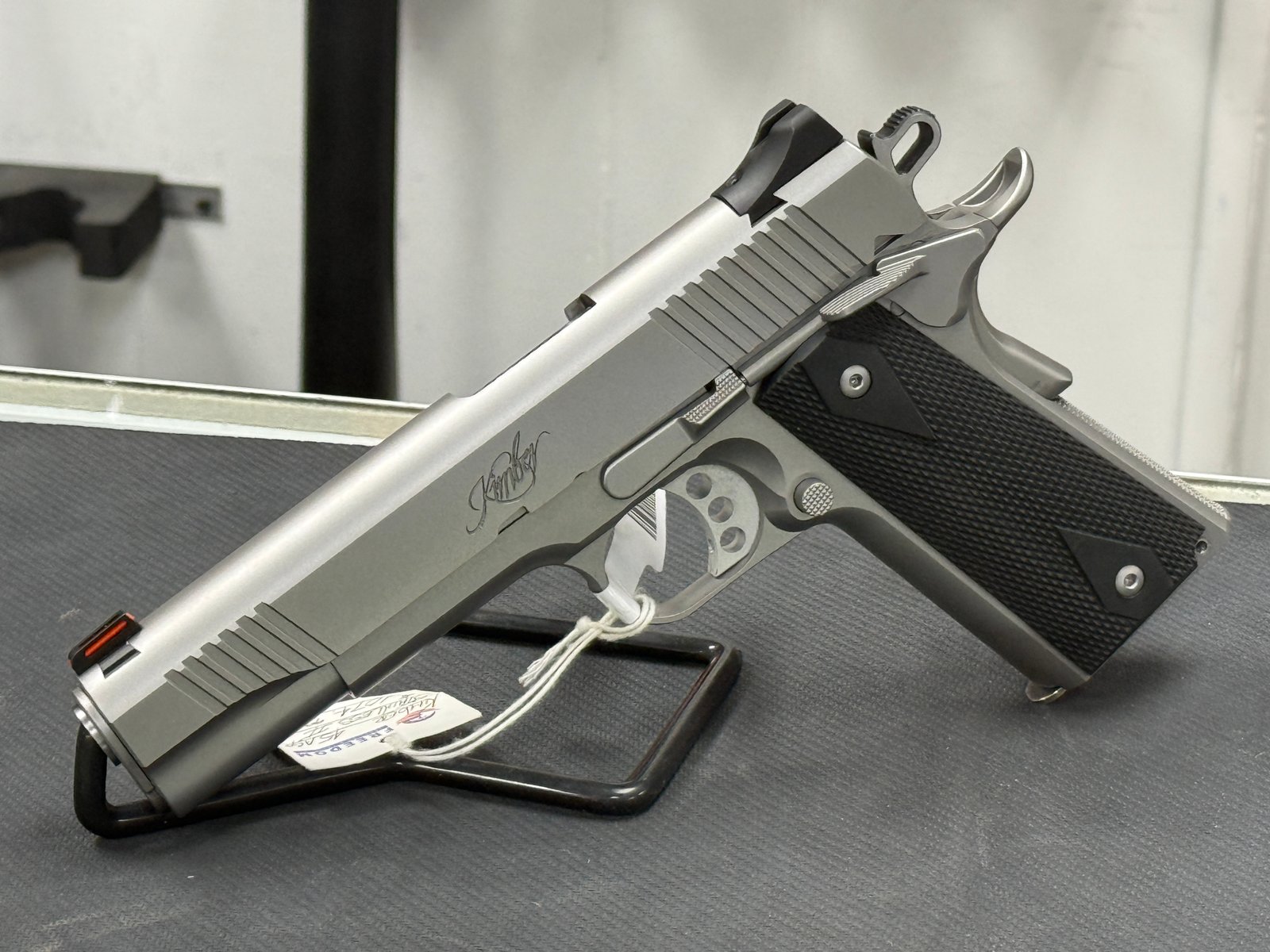 Smith and Wesson nickel revolver in case